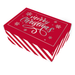 Christmas Rectangle Gift Boxes 12cm x 9cm Assorted Festive Designs Christmas Gift Bags & Boxes FabFinds Red