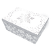 Christmas Rectangle Gift Boxes 12cm x 9cm Assorted Festive Designs Christmas Gift Bags & Boxes FabFinds White
