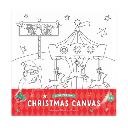 Christmas Colour Your Own Canvas 25cm Arts & Crafts FabFinds Fun Fair