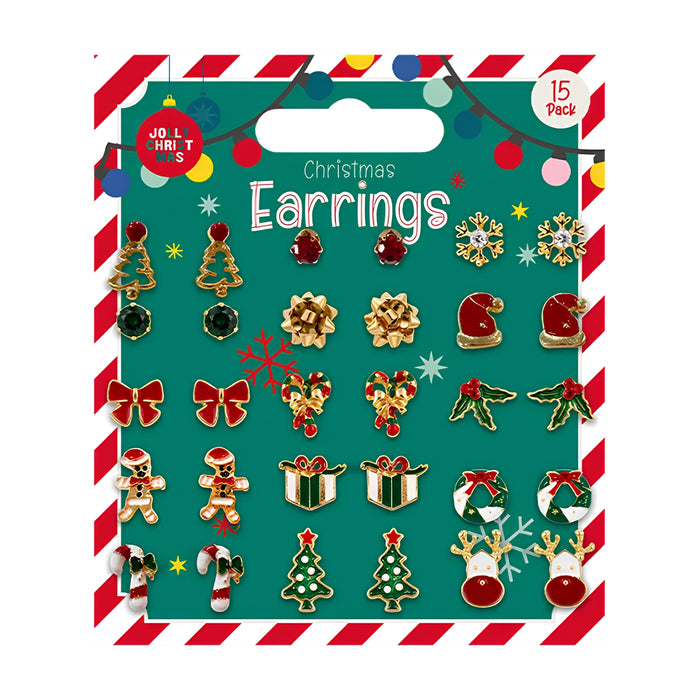 Christmas Earrings 15pk Jewelry FabFinds