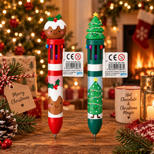 Christmas Character 10 Colour Pen Stationery FabFinds