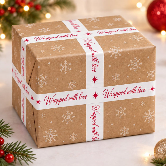 Christmas Printed Tape 30m Stationery FabFinds