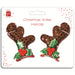 Christmas Reindeer Antler Hair Clips Pair Christmas Accessories FabFinds