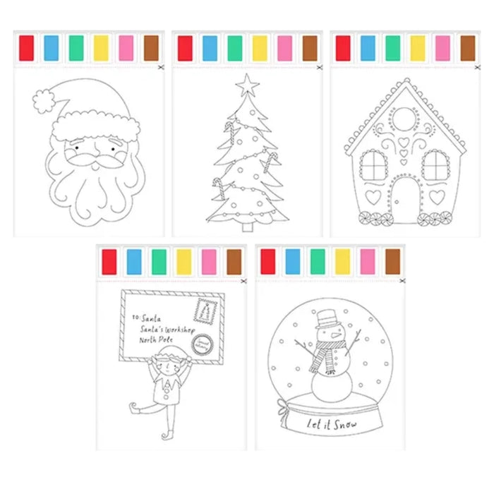 Christmas Water Colouring Painting Set Arts & Crafts FabFinds