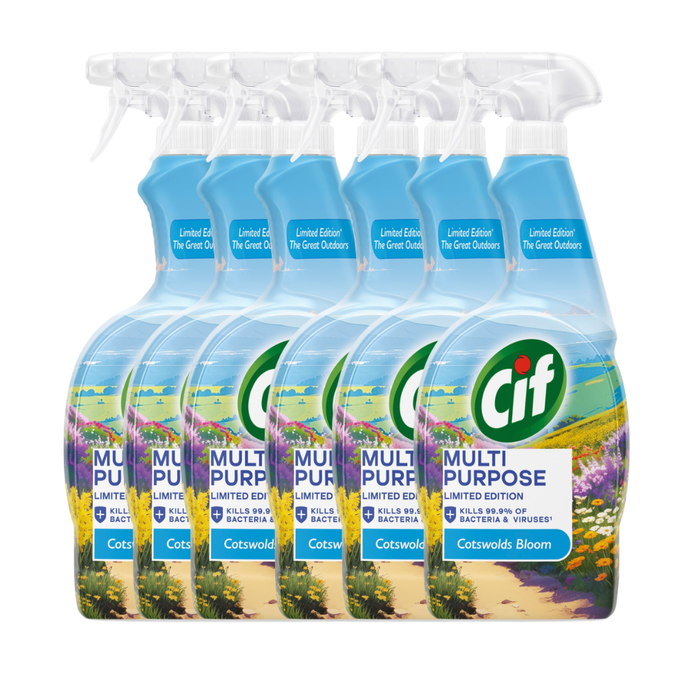 Cif Cleanboost Cotswolds Bloom Multipurpose Cleaner Spray 750ml Household Cleaning Products Cif 6 Pack