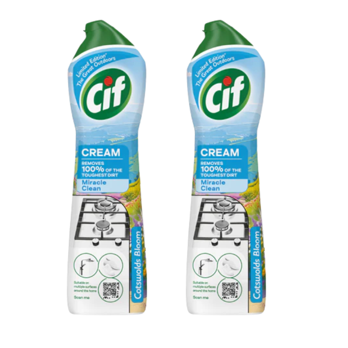 Cif Cleanboost Cotswolds Bloom Multipurpose Cream Cleaner 500ml Assorted Packs Cleaning Cif 2 Pack