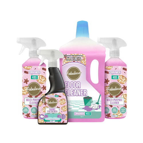 Fabulosa Cinnamon Kiss 4 Piece Cleaning Bundle Multi-surface Cleaners Fabulosa