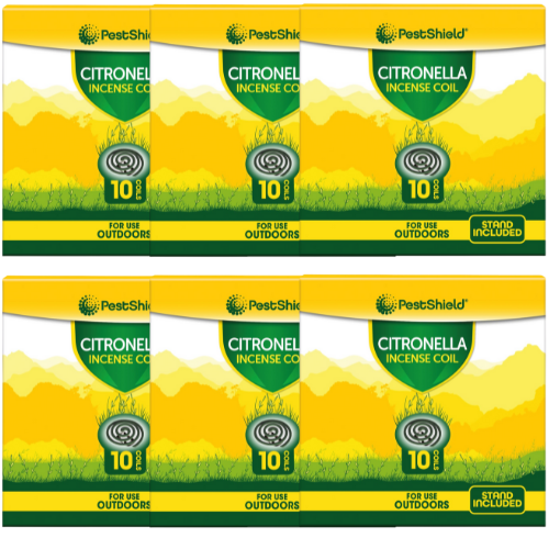Citronella Incense Coils 10 Pack Assorted Garden Accessories FabFinds 60 Coils