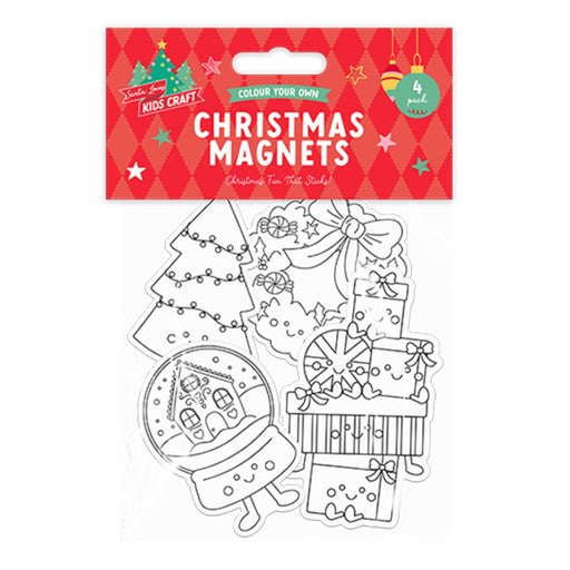 Colour Your Own Christmas Magnets 4 Pack Arts & Crafts FabFinds