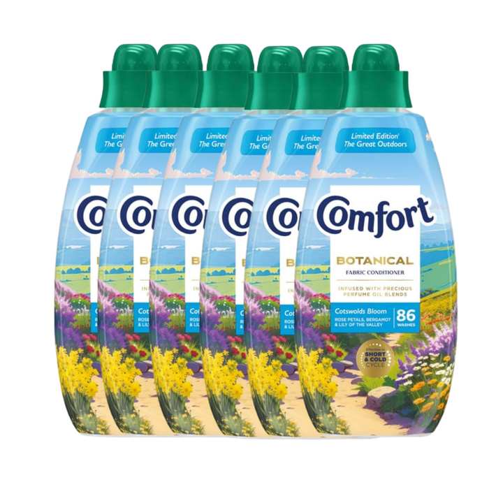 Comfort Botanicals Cotswolds Bloom Fabric Conditioner 86 Washes Assorted Packs