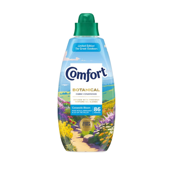 Comfort Botanicals Cotswolds Bloom Fabric Conditioner 86 Washes Assorted Packs