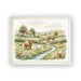 Countryside Print Lap Tray with Cushioned Base 45cm Decorative Trays FabFinds