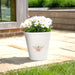 Creekwood 40cm Meadow Bee Plant Pot - Off White Plant Pots & Planters Creekwood