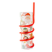 Christmas Drinks Cup with Curly Straw Assorted Colours Drinkware FabFinds Xmas Character