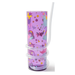 Unicorn Tumbler with Curly Straw Drinkware FabFinds