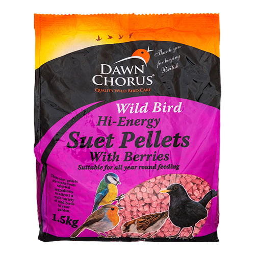 Dawn Chorus Wild Bird Hi-Energy Suet Pellets 1.5kg Bird Food & Seeds Dawn Chorus   