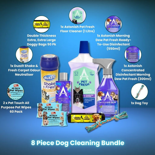 8 Piece Dog Cleaning Bundle All-in-One Pet Hygiene Kit Pet Cleaning Supplies FabFinds