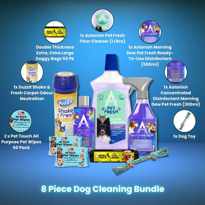 8 Piece Dog Cleaning Bundle All-in-One Pet Hygiene Kit Pet Cleaning Supplies FabFinds