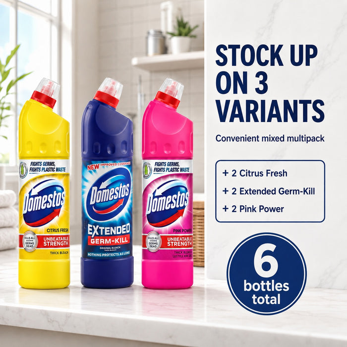 Domestos Bleach Mix Bundle 6 Pack Household Cleaning Domestos