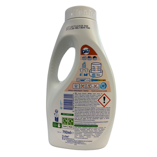 Daz laundry detergent bottle on a white background