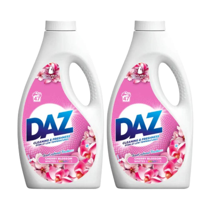 Daz Laundry Liquid Cherry Blossom Assorted Laundry - Detergent Daz 47 Wash Pack of 2