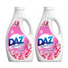 Daz Laundry Liquid Cherry Blossom Assorted Laundry - Detergent Daz 47 Wash Pack of 2