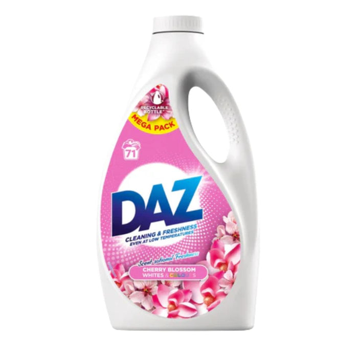 Daz Laundry Liquid Cherry Blossom Assorted Laundry - Detergent Daz 71 Wash Pack of 1