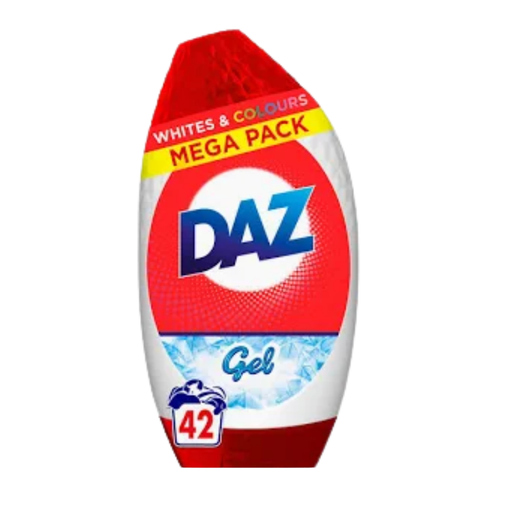 Daz Whites & Colours Detergent Gel 42 Wash Laundry - Detergent Daz 1