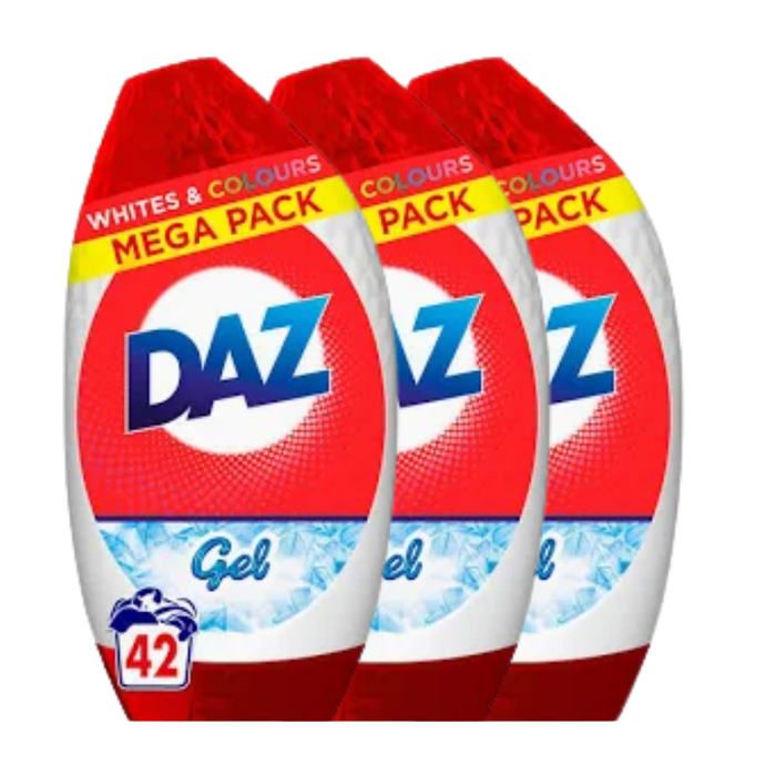 Daz Whites & Colours Detergent Gel 42 Wash Laundry - Detergent Daz 3
