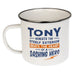 Enamel Personalised Coffee Mug Tony Mugs history & heraldry   