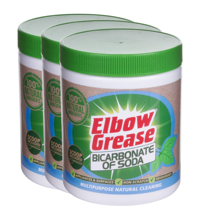 Elbow Grease Bicarbonate of Soda 500g Assorted Packs Household Cleaner Elbow Grease Pack of 3