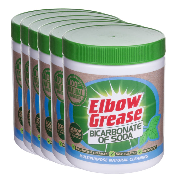 Elbow Grease Bicarbonate of Soda 500g Assorted Packs Household Cleaner Elbow Grease Pack of 6