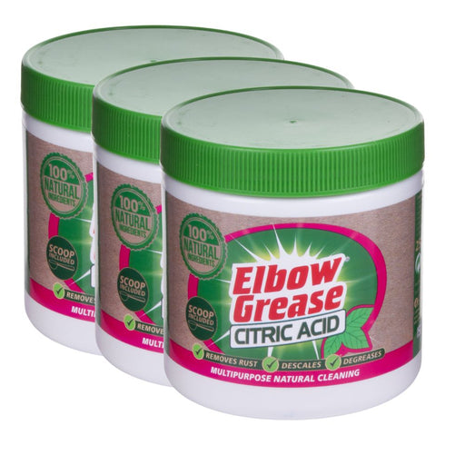 Elbow Grease Citric Acid 250g Assorted Packs Descaler Elbow Grease Pack of 3