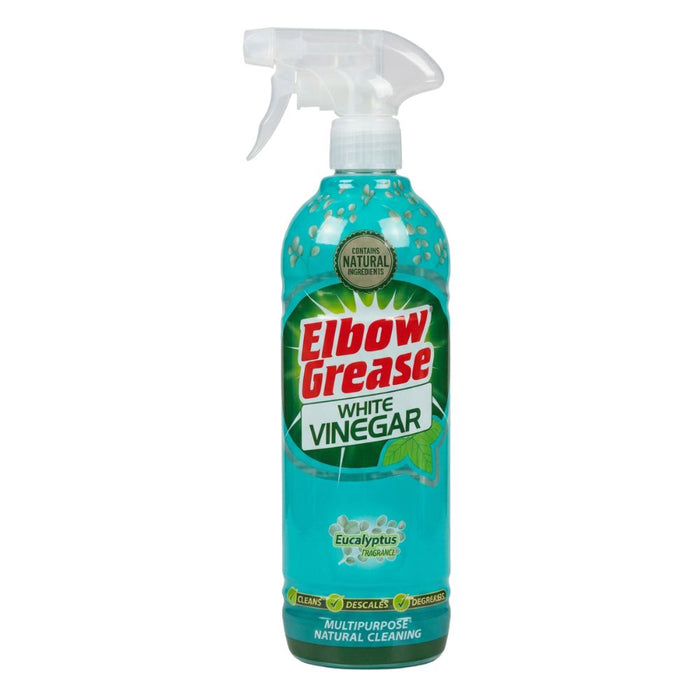 Elbow Grease White Vinegar Spray 750ml Eucalyptus Assorted Packs Multi-Purpose Cleaner Elbow Grease Pack of 1