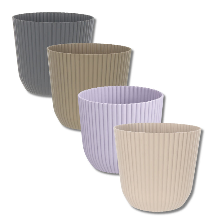 Elho Simply Living Charm Round Ribbed Plant Pot 30cm