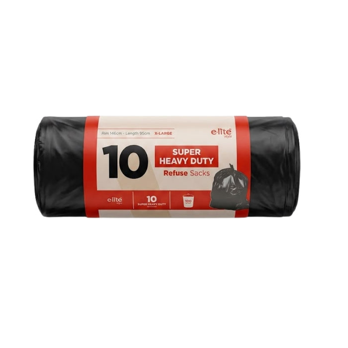 Elite Heavy Duty Bin Bag 10s Bin Bags Elite Pack of 1