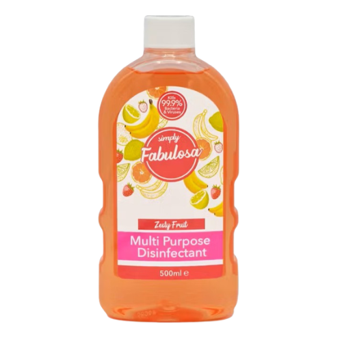 Fabulosa Multi Purpose Disinfectant Zesty Fruit 500ml Disinfectant Fabulosa