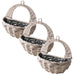 Wavy Hanging Basket 31cm Assorted Packs Plant Pots & Planters FabFinds Pack of 3