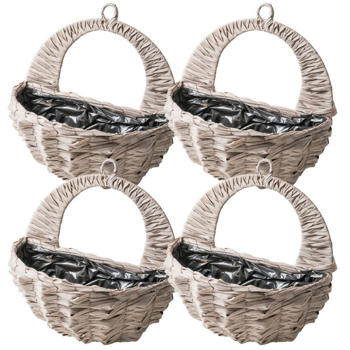 Wavy Hanging Basket 31cm Assorted Packs Plant Pots & Planters FabFinds Pack of 4