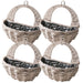 Wavy Hanging Basket 31cm Assorted Packs Plant Pots & Planters FabFinds Pack of 4
