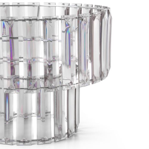 2 Tiered Smokey Grey Easy Fit Pendant Shade Home Lighting FabFinds