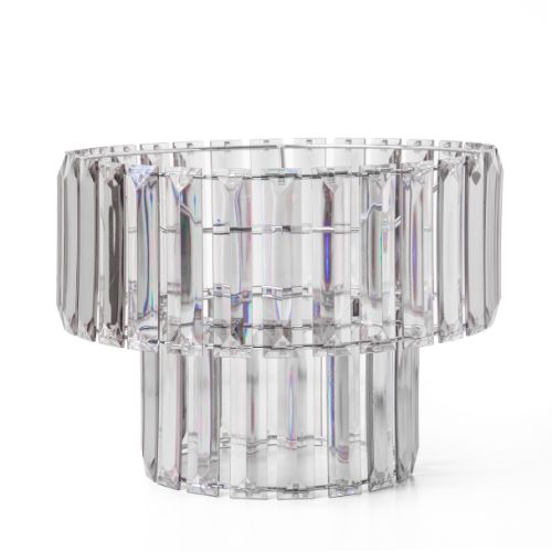 2 Tiered Smokey Grey Easy Fit Pendant Shade Home Lighting FabFinds Pack of 1