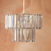 2 Tiered Smokey Grey Easy Fit Pendant Shade Home Lighting FabFinds