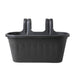Garden Essentials Over Fence Plastic Basket 38cm Assorted Colours Plant Pots & Planters Garden Essentials Black Pack of 1
