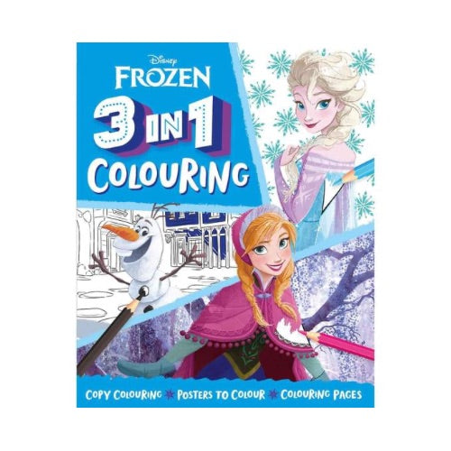 Disney Frozen 3 In 1 Colouring Book Arts & Crafts Disney   
