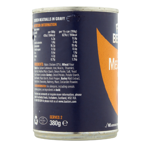 Fray Bentos Chicken Meatballs in Gravy 380g Assorted Packs Food Items Fray Bentos