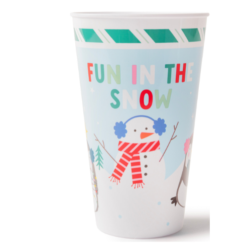 Christmas Kids Beaker Assorted Design Drinkware FabFinds Fun in the snow