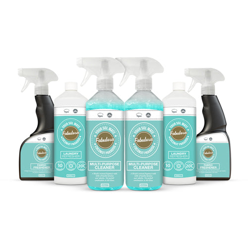 Fabulosa Coconut Paradise Cleaning Bundle 6 Piece - FabFinds