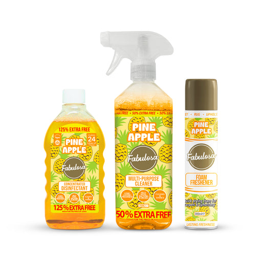 Fabulosa Fruity Pineapple Household Cleaning Bundle 3 Piece Fabulosa Bundles Fabulosa