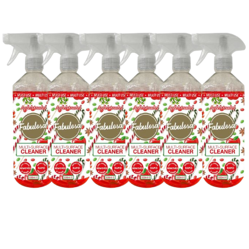 Fabulosa Spiced Apple Strudel Multipurpose Disinfectant Spray 500ml Assorted Packs Fabulosa Anti-Bac Disinfectant FabFinds Pack of 6